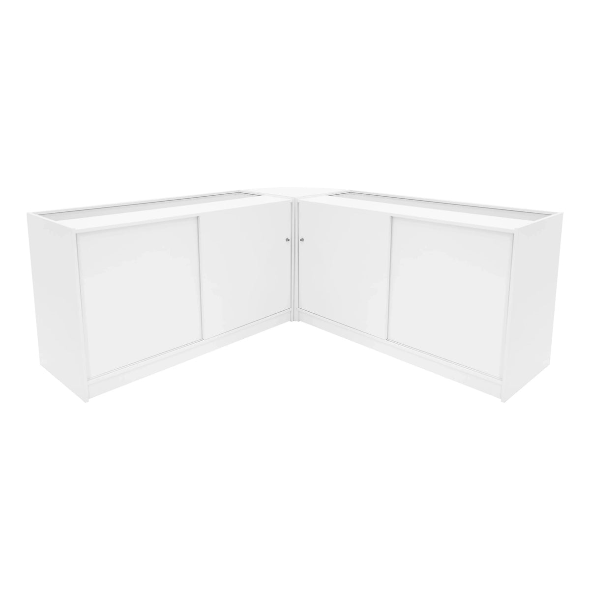 Andromeda LED Shop Counter Set LM60 & 2 x C1500 - White