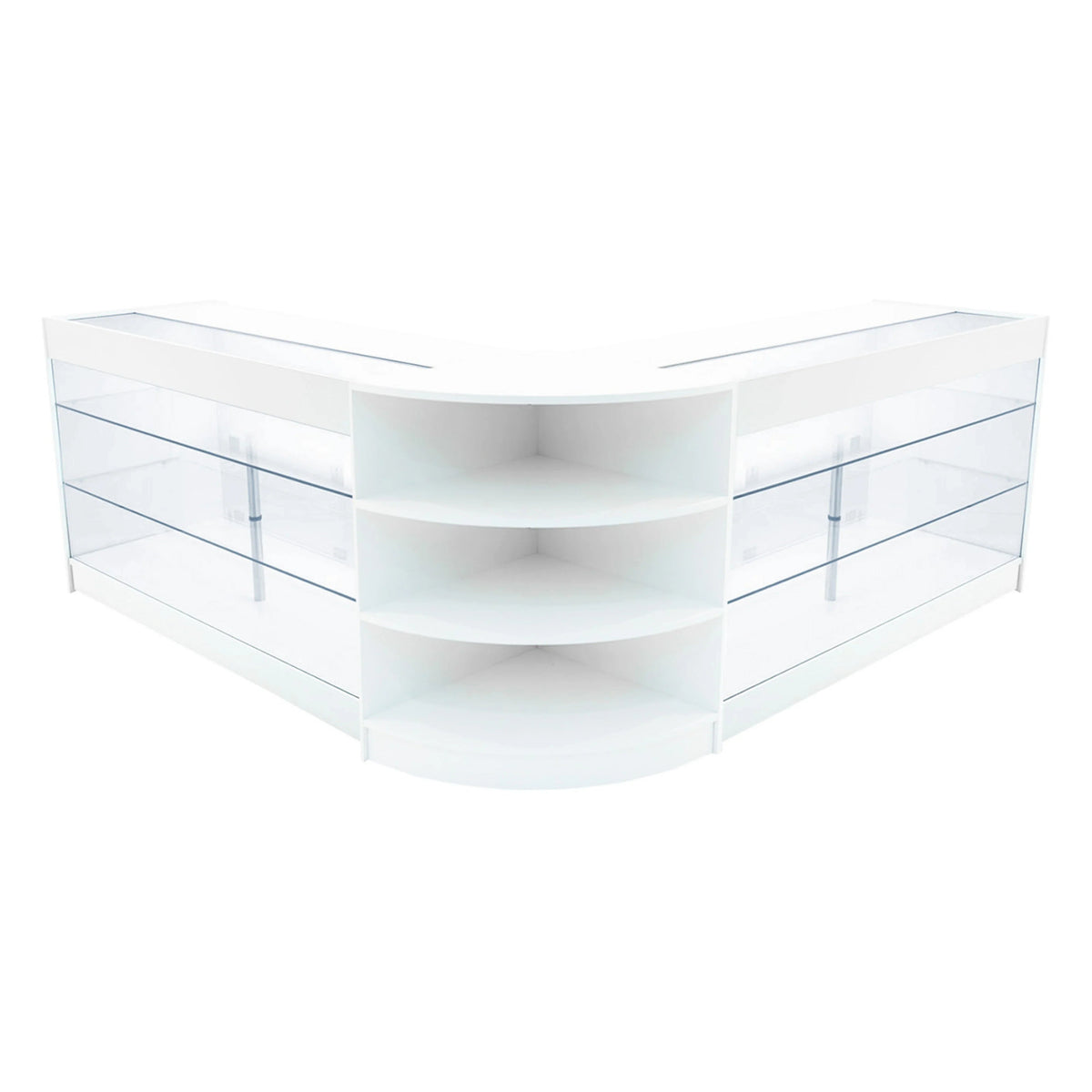 Apollo LED Shop Counter Set LM60 & 2 x K1500 - White