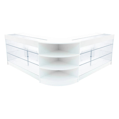 Apollo LED Shop Counter Set LM60 & 2 x K1500 - White