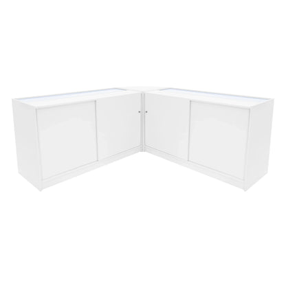 Apollo LED Shop Counter Set LM60 & 2 x K1500 - White