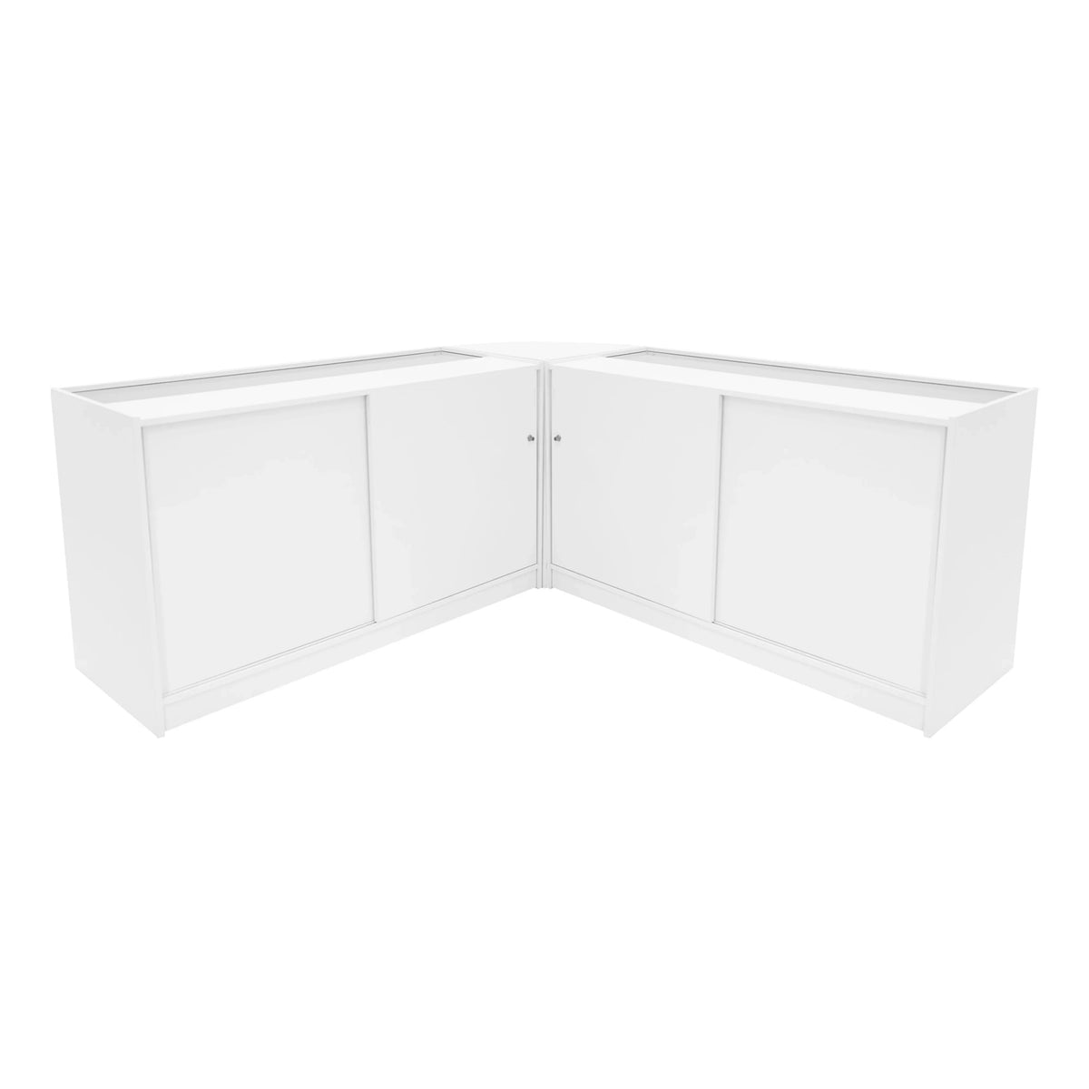 Harmonia LED Shop Counter Set B1500, C1500 & LM60 - White