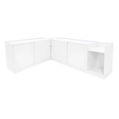 Sagittarius LED Shop Counter Set LM60, TB60 & 2 x B1500 - White