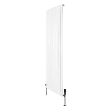 Flat Single Column Radiator & Valves – 1600mm x 560mm – White