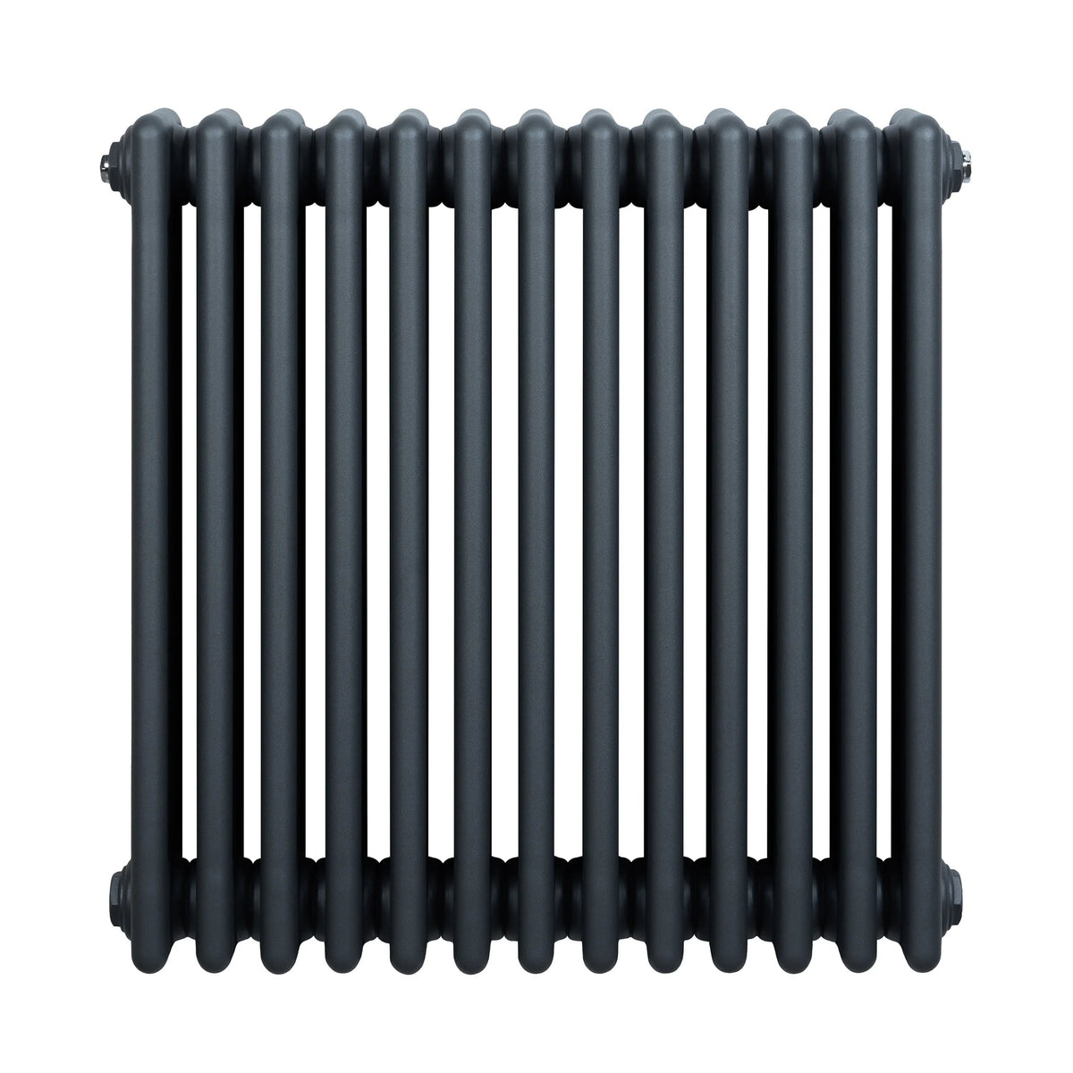 Traditional 4 Column Radiator - 600 x 605mm - Anthracite Grey