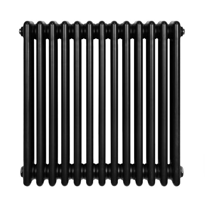 Traditional 4 Column Radiator - 600 x 605mm - Black