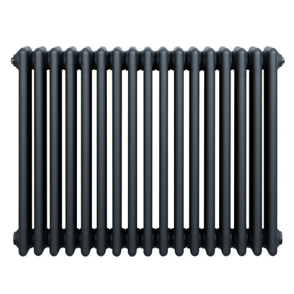 Traditional 4 Column Radiator - 600 x 785mm - Anthracite Grey