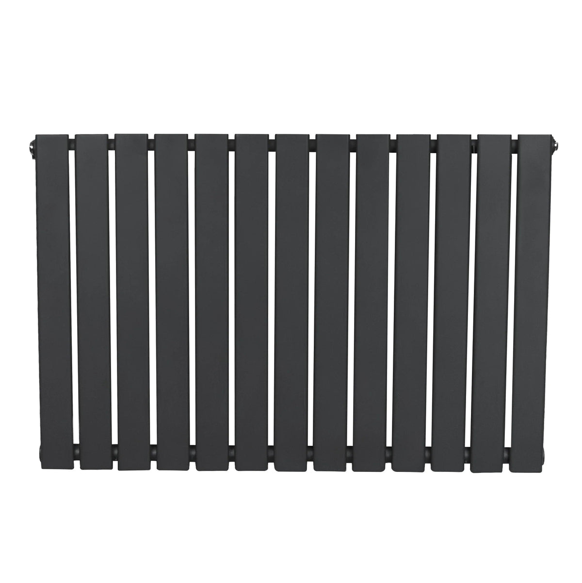 Flat Single Column Radiator - 600 x 910mm - Anthracite Grey