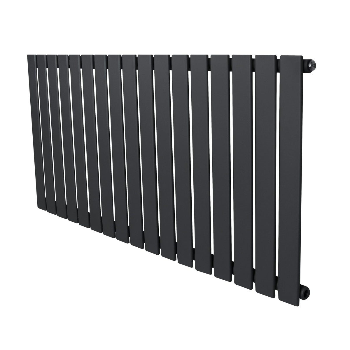 Flat Single Column Radiator - 600 x 1190mm - Anthracite Grey