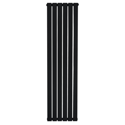 Flat Single Column Radiator - 1600 x 420mm - Black
