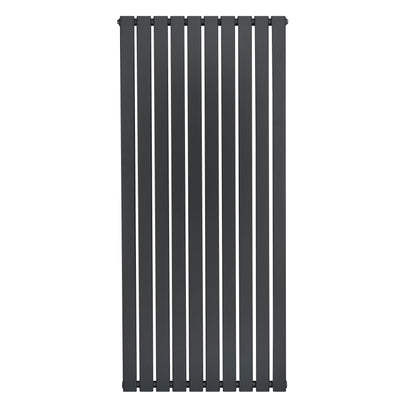 Flat Single Column Radiator - 1600 x 700mm - Anthracite Grey