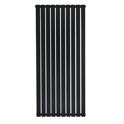 Flat Single Column Radiator - 1600 x 700mm - Black