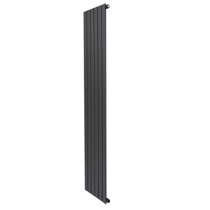 Flat Single Column Radiator - 1800 x 420mm - Anthracite Grey
