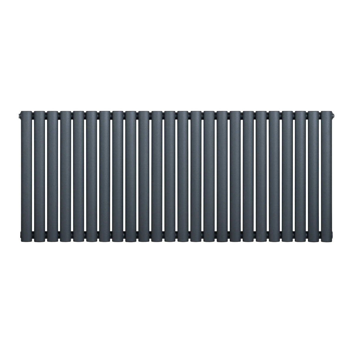 Oval Single Column Radiator - 600 x 1440mm - Anthracite Grey