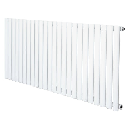 Oval Single Column Radiator - 600 x 1440mm - White