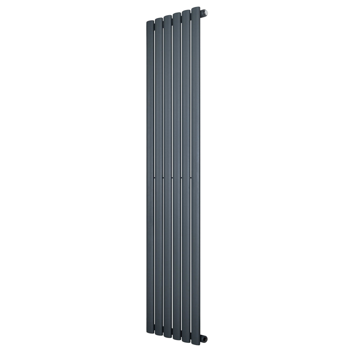 Oval Single Column Radiator - 1600 x 360mm - Anthracite Grey