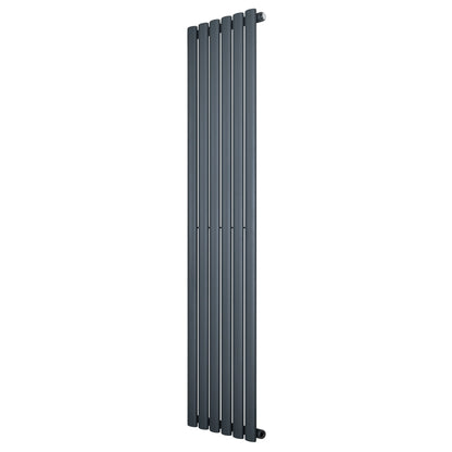 Oval Single Column Radiator - 1600 x 360mm - Anthracite Grey