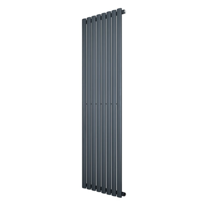 Oval Single Column Radiator - 1600 x 480mm - Anthracite Grey