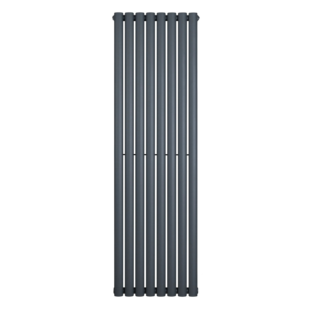 Oval Single Column Radiator - 1600 x 480mm - Anthracite Grey