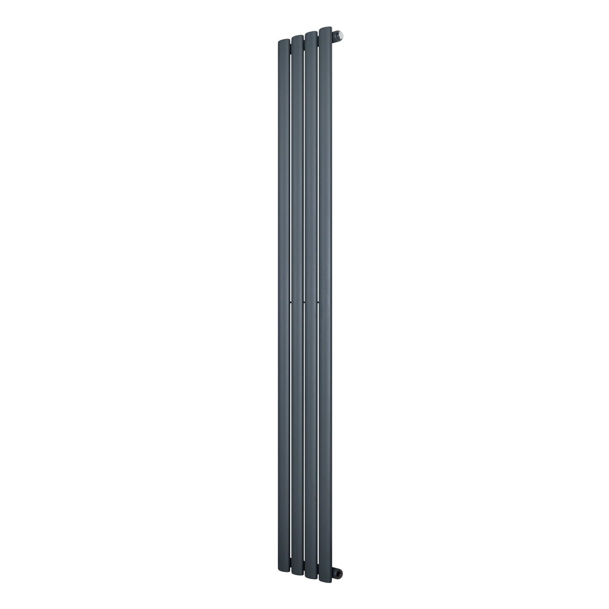 Oval Single Column Radiator - 1800 x 240mm - Anthracite Grey