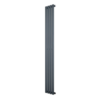 Oval Single Column Radiator - 1800 x 240mm - Anthracite Grey