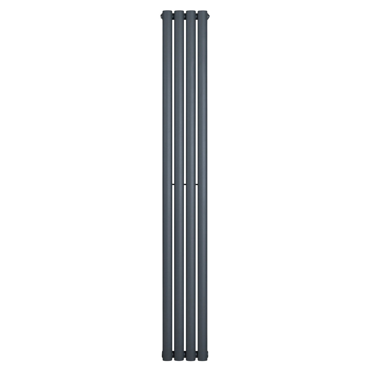 Oval Single Column Radiator - 1800 x 240mm - Anthracite Grey