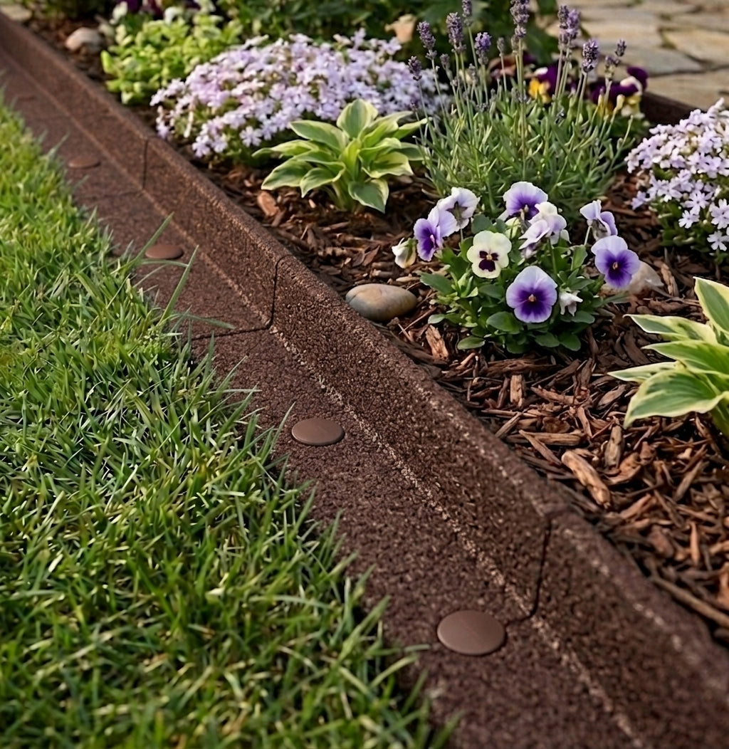 Flexible Lawn Edging 7.2m - Brown