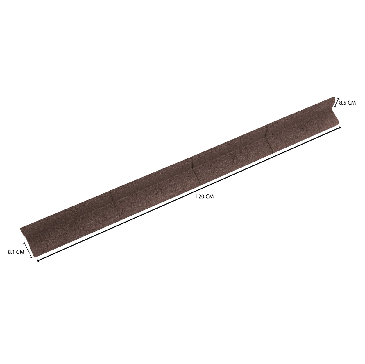 Flexible Lawn Edging 7.2m - Brown