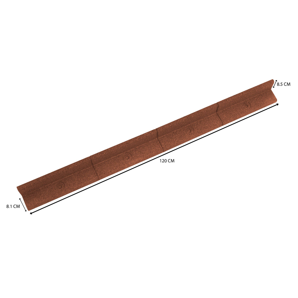 Flexible Lawn Edging 4.8m - Terracotta