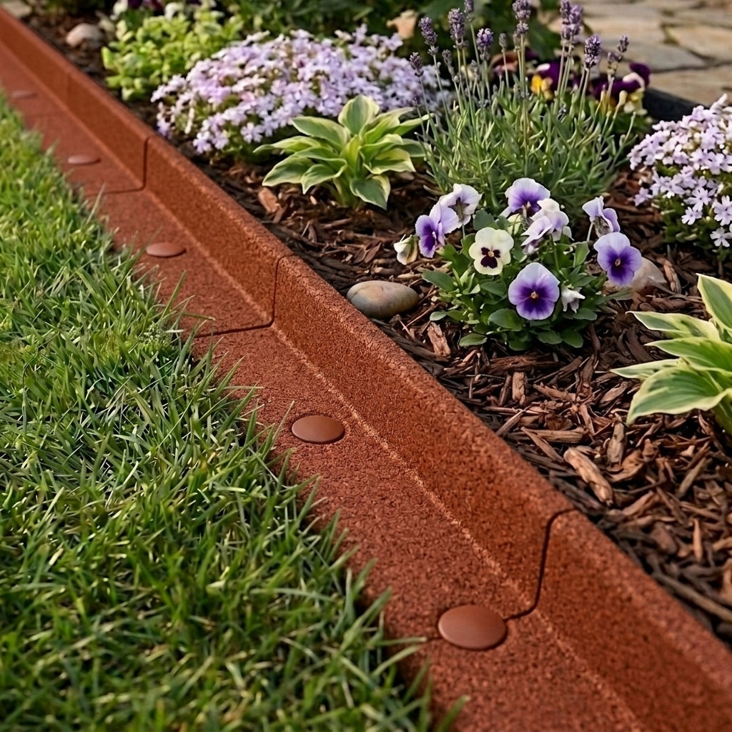 Flexible Lawn Edging 7.2m - Terracotta