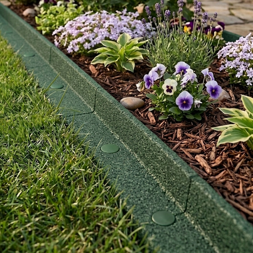 Flexible Lawn Edging 7.2m - Green