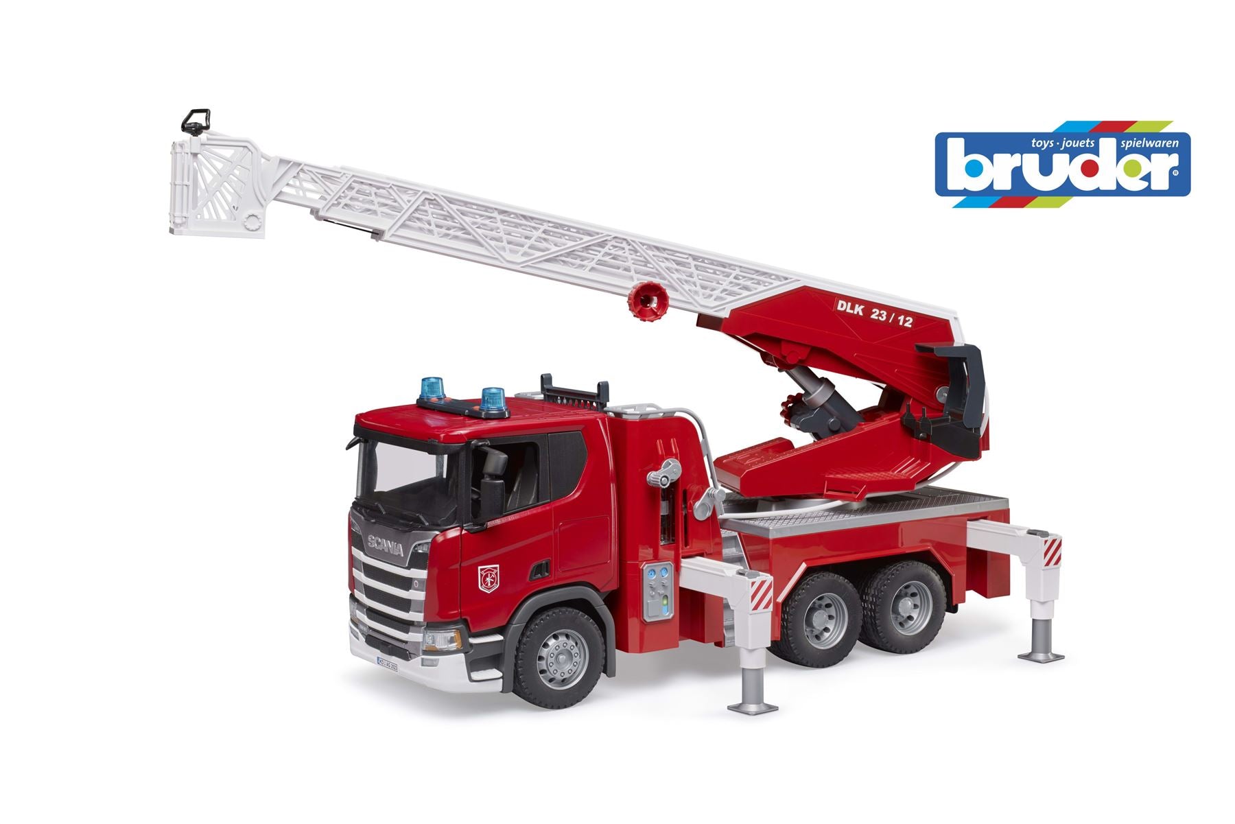 Scania Super 560R Fire engine with ladder, waterpump and L+S - 17349
