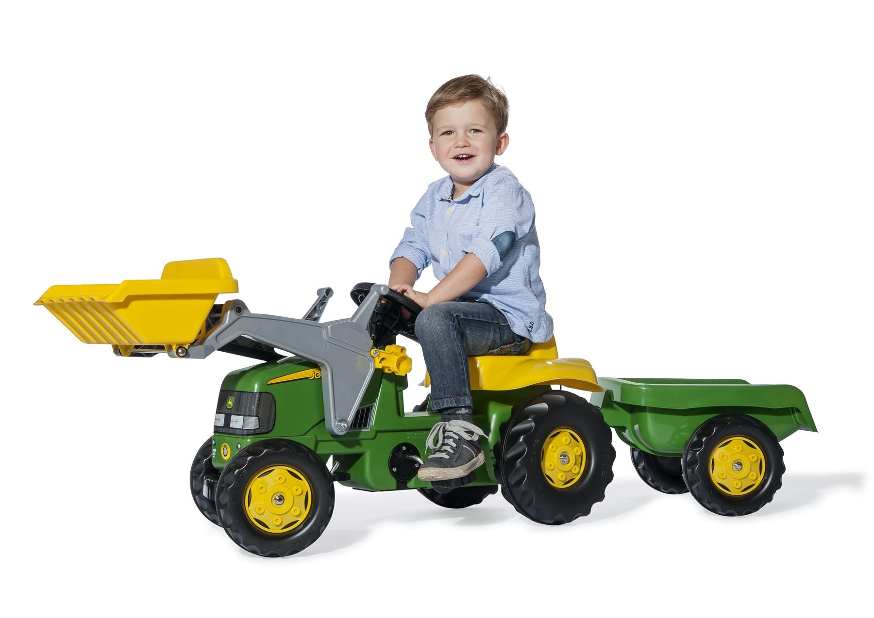 Rolly Kid JD with Frontloader & Trailer