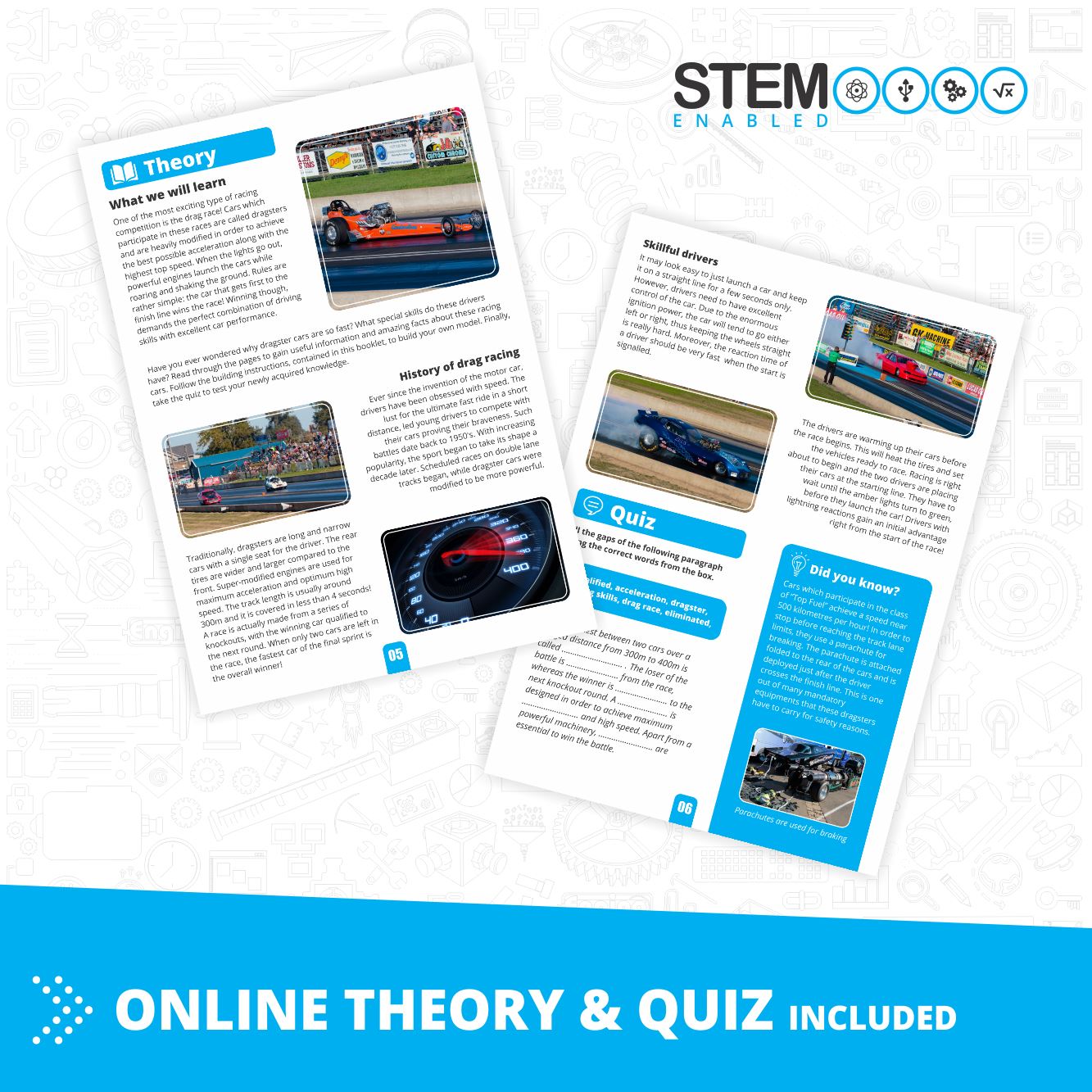 Inventor Mechanics Speed Racer w 5 Models
