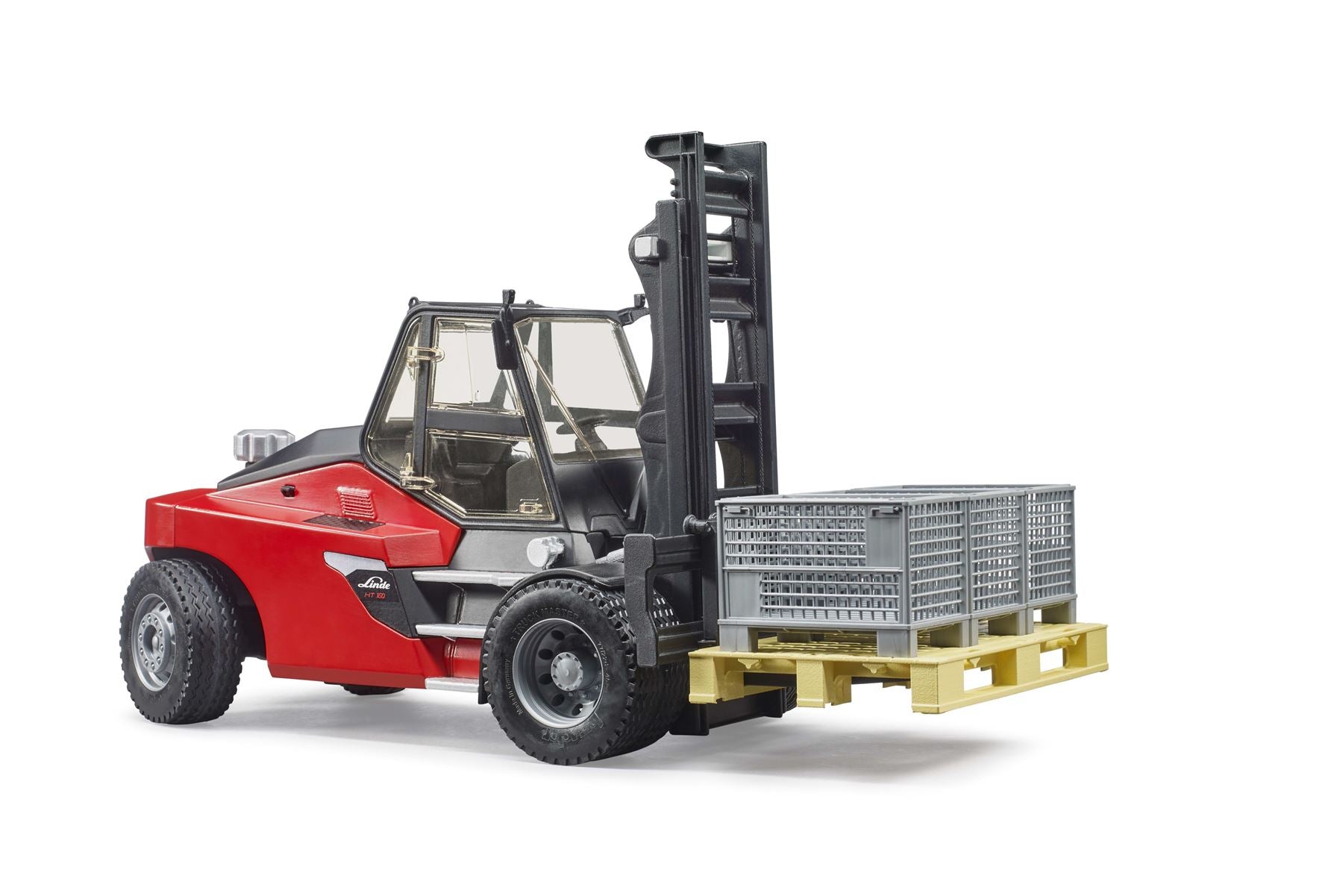 Linde HT160D Forklift with pallet and 3 pallet cages