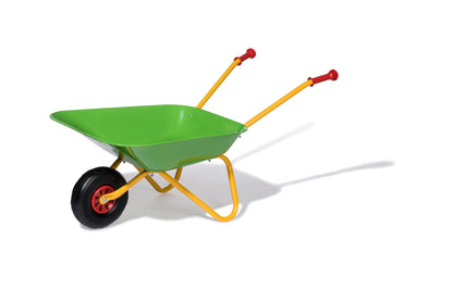 Green Metal Wheelbarrow