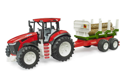 ROADMAX Tractor with forestry trailer and 3 trunks - 17330
