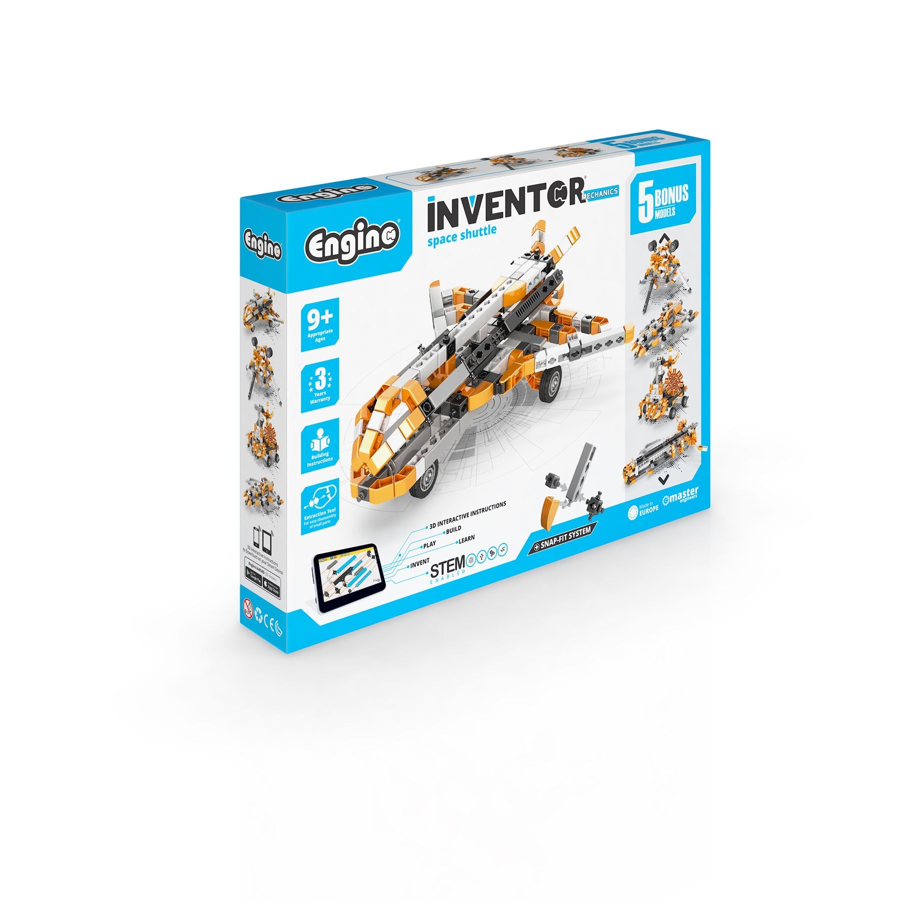 Inventor Mechanics Space Shuttle w 5 Models