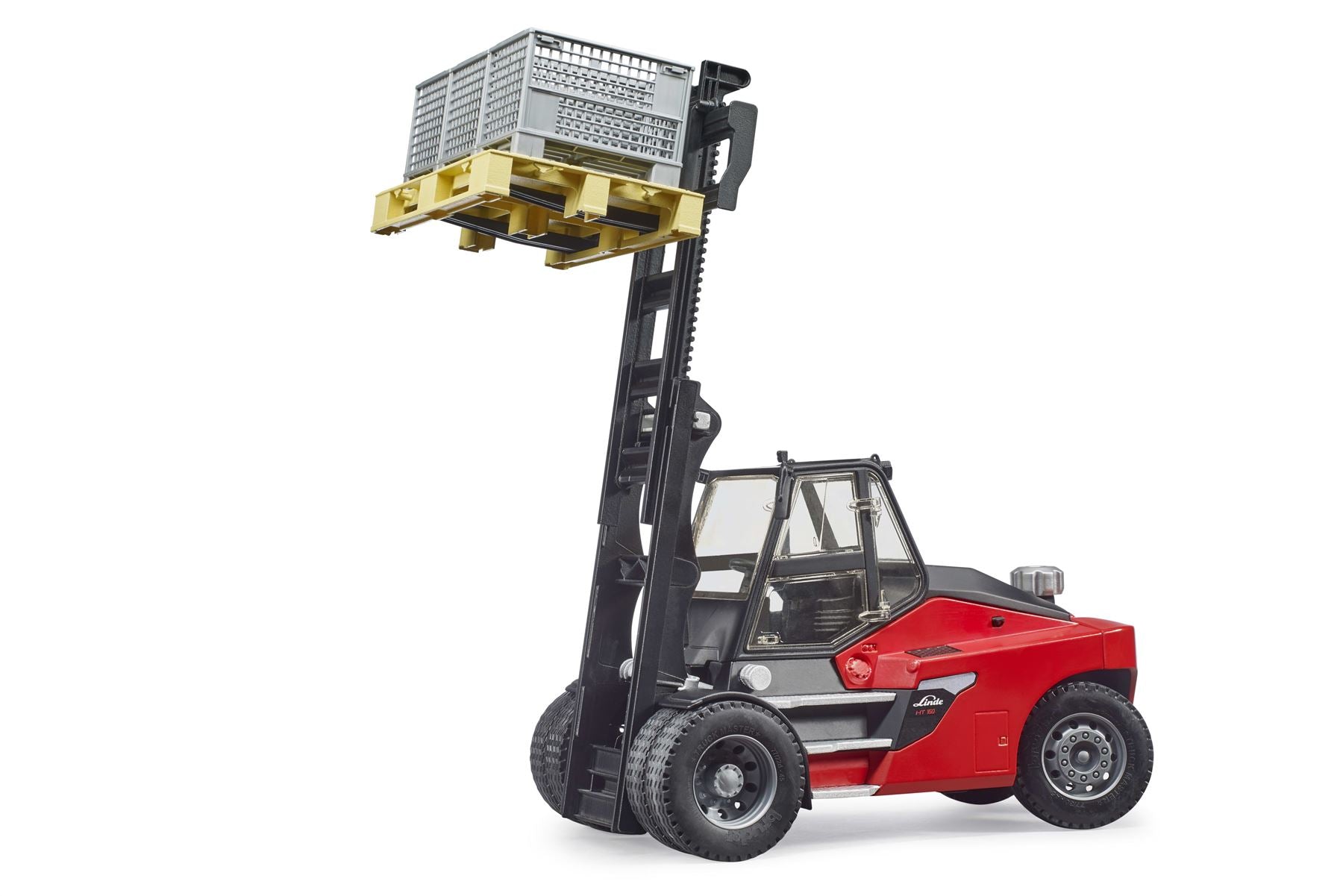 Linde HT160D Forklift with pallet and 3 pallet cages