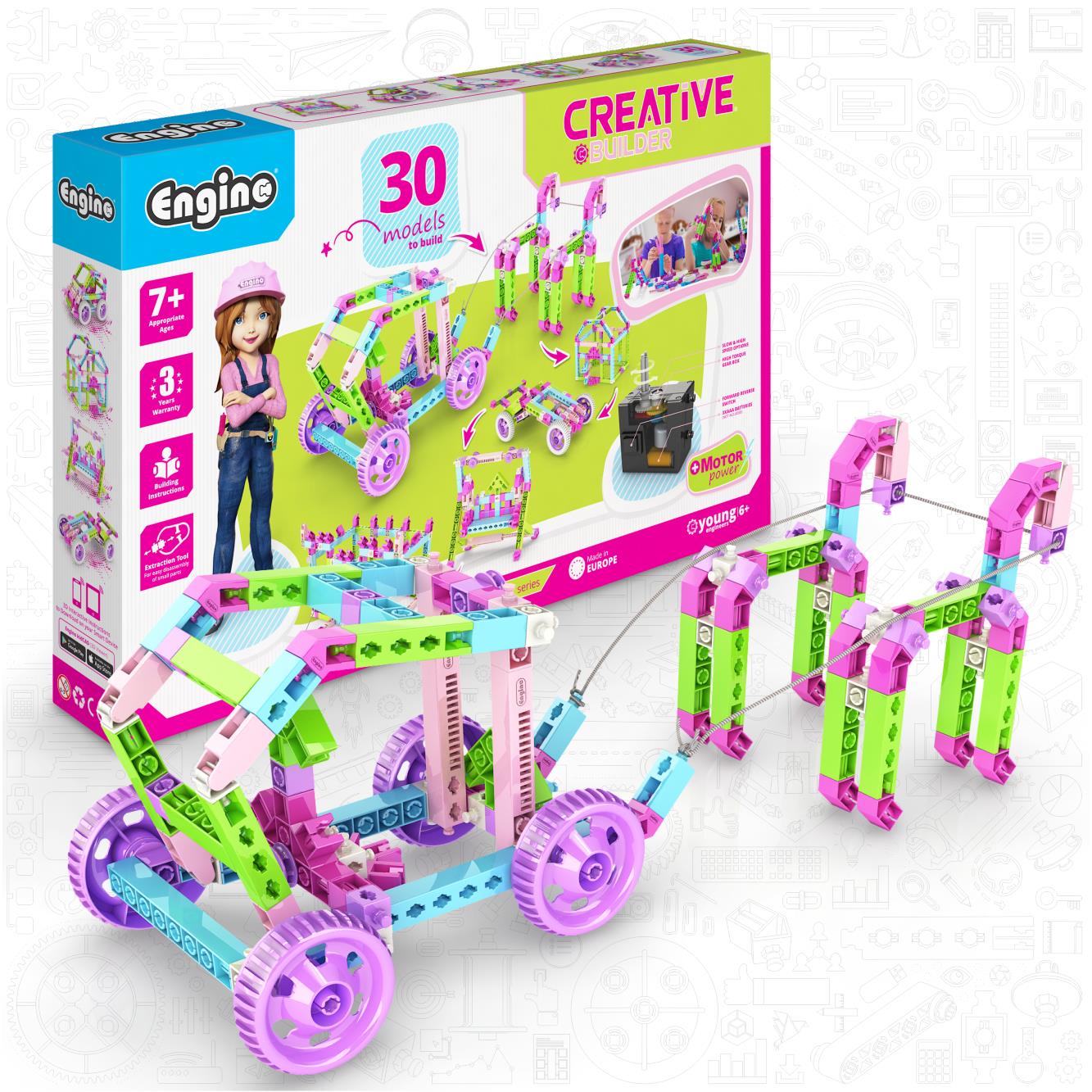 CREATIVE BUILDER 30 MODELS DESIGNER MOTORIZED SET