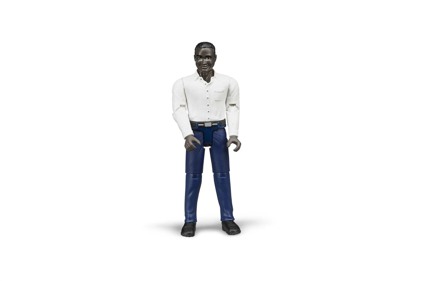 bworld Man, dark skin, darkblue jeans