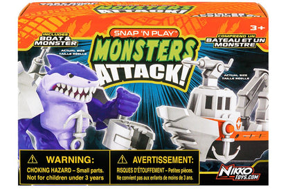 Snap 'n Play Monsters Boat Purple Monster*