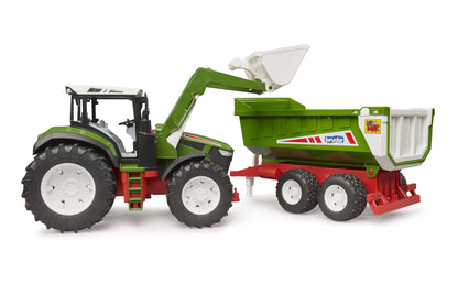 ROADMAX Tractor with frontloader + tipping trailer