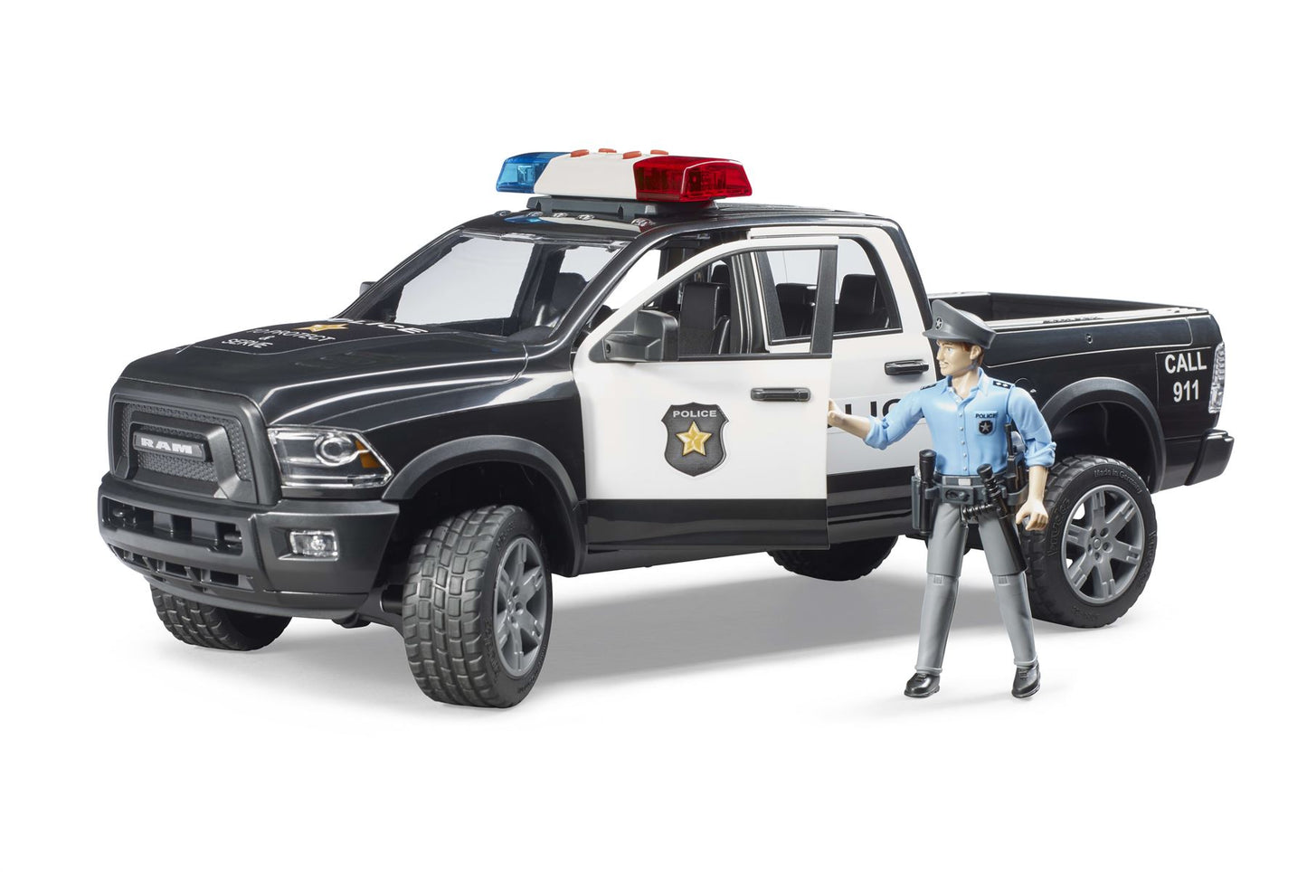 RAM 2500 Police truck with policeman and accessories