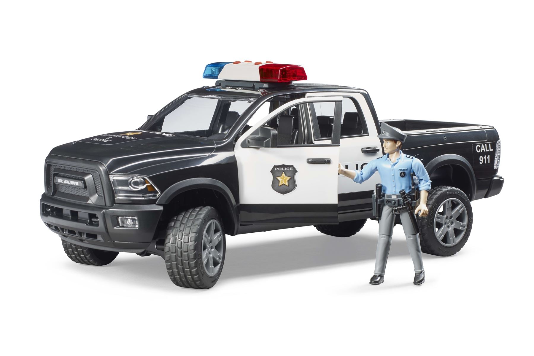 RAM 2500 Police truck with policeman and accessories