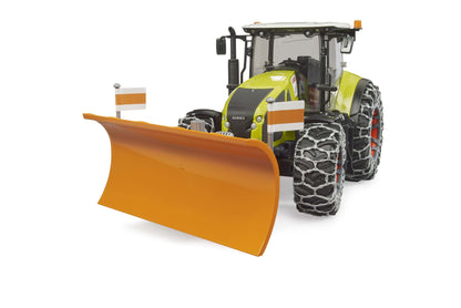 Claas Axion 950 with snow chains and plow blade - 17208