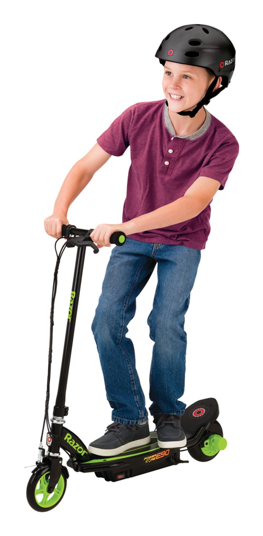 PowerCore E90 Electric Scooter-Green 12 volt