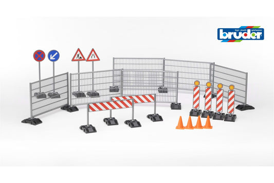 Accessories Construction set: railings, site signs and pylon