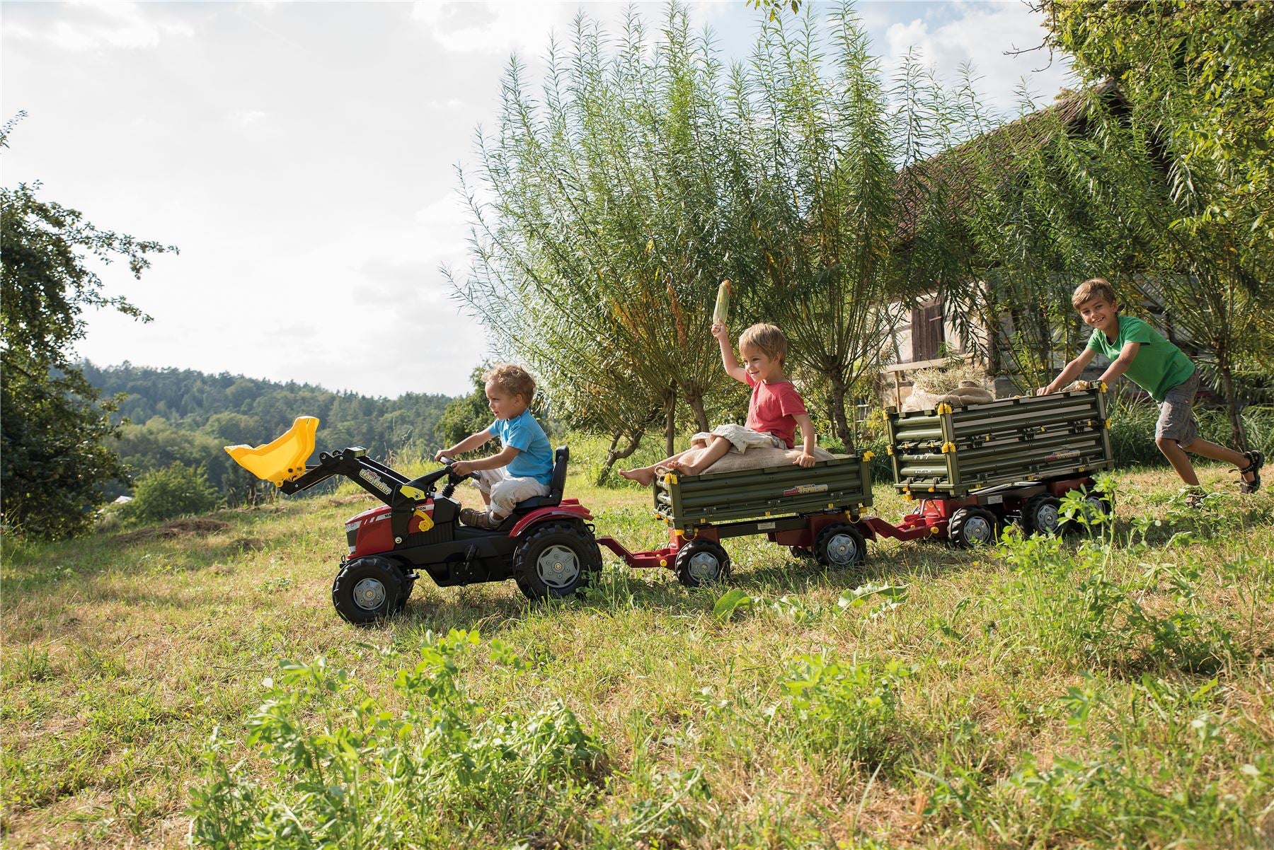 MF 8650 Tractor with Frontloader