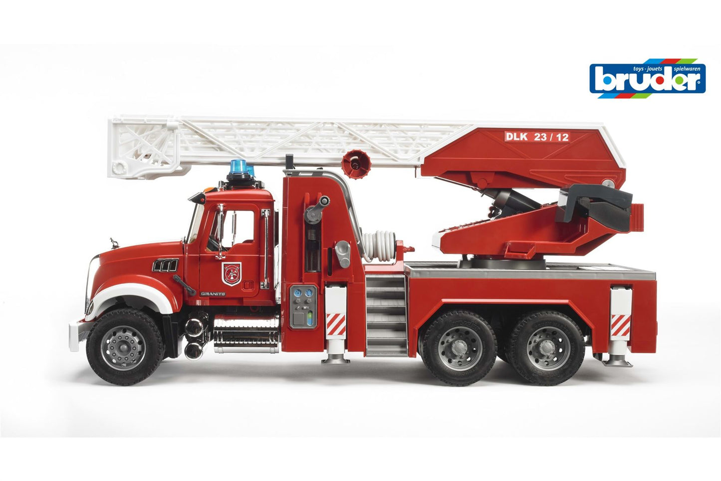 MACK Granite Fire engine with ladder, waterpump and L+S Modu - 17138