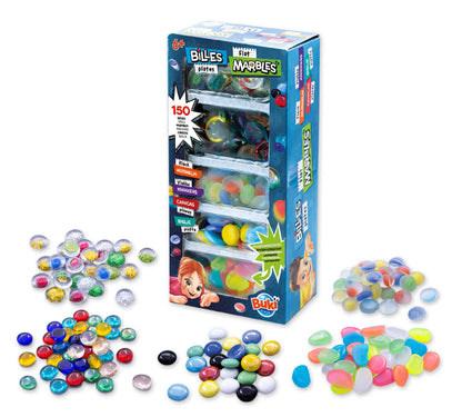 Box of 150 Flat Marbles